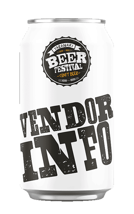 Beer Can white Vendor Info